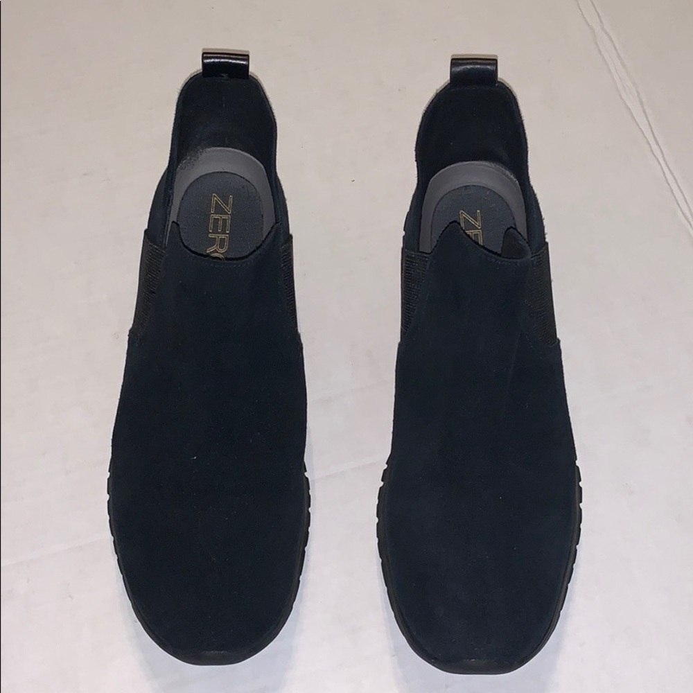 Cole Haan Zerogrand Slip On Ankle 7.5B Black Suede